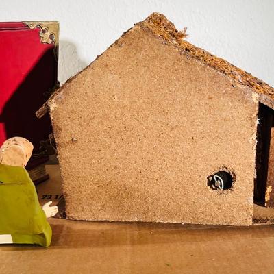 Musical Nativity Scene and Ceramic Jesus (GR-JM)