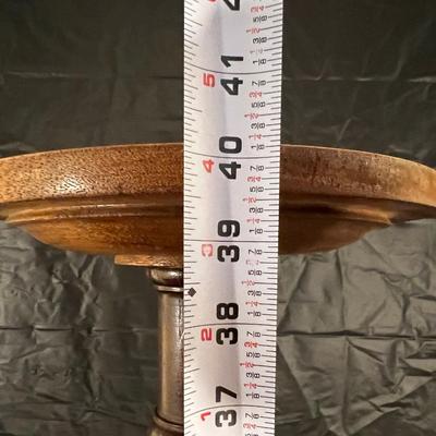 Beautiful Antique Carved Twisted Wood Plant Stand Table