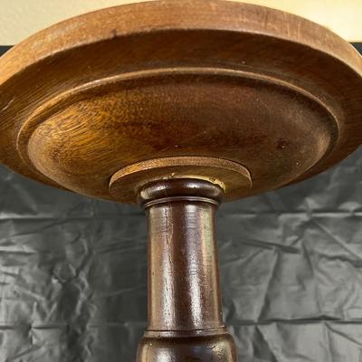 Beautiful Antique Carved Twisted Wood Plant Stand Table