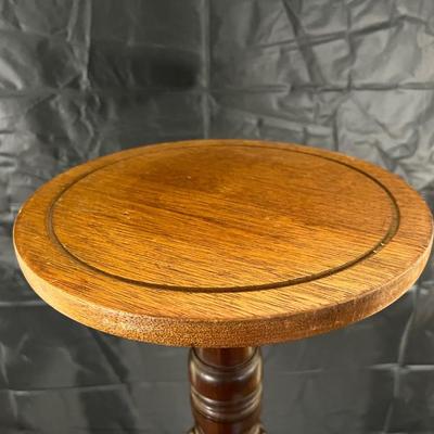 Beautiful Antique Carved Twisted Wood Plant Stand Table