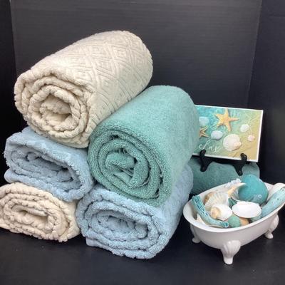 1473 Nautical Theme Bathroom Decor Lot
