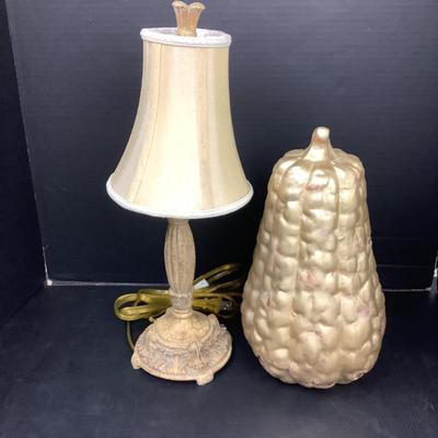 1474 Gold Lamp & Pumpkin