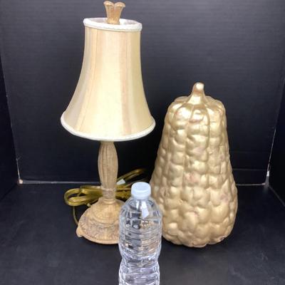 1474 Gold Lamp & Pumpkin