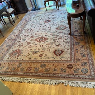 Large The Gem Collection Couristan Belgium Tan Area Rug
