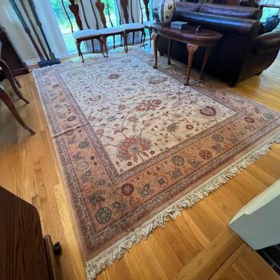 Large The Gem Collection Couristan Belgium Tan Area Rug