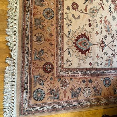 Large The Gem Collection Couristan Belgium Tan Area Rug