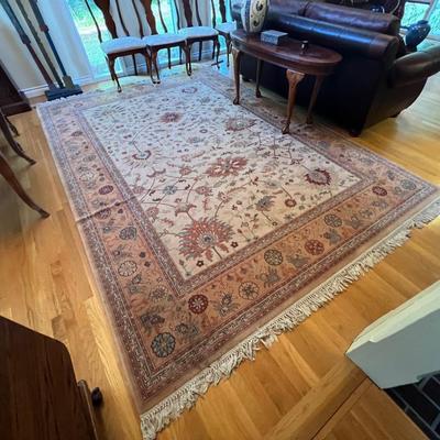 Large The Gem Collection Couristan Belgium Tan Area Rug