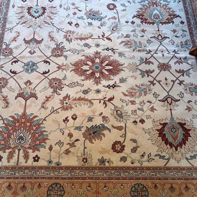 Large The Gem Collection Couristan Belgium Tan Area Rug