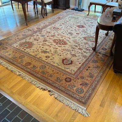 Large The Gem Collection Couristan Belgium Tan Area Rug
