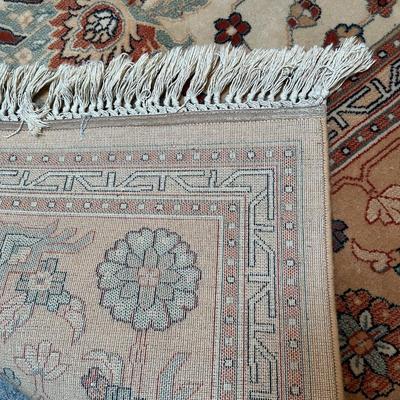 Large The Gem Collection Couristan Belgium Tan Area Rug