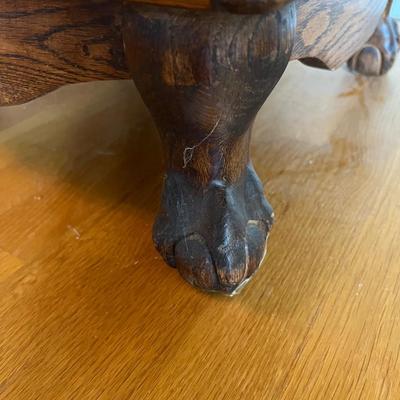 Lovely Antique Rolling Expandable Collapsible Table Cabinet