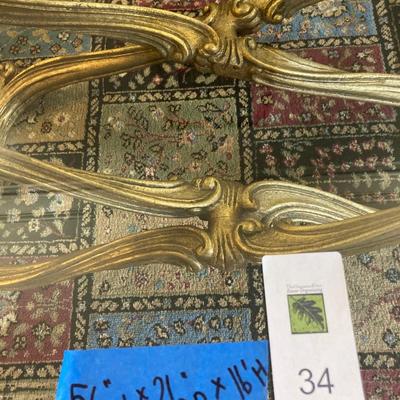 Rococo Style Giltwood and Glass Low Table