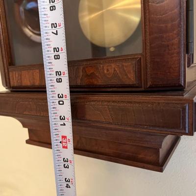 Antique Hamilton Lancaster County Cherry Wood Wall Clock
