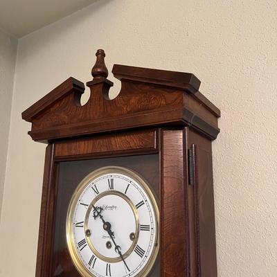 Antique Hamilton Lancaster County Cherry Wood Wall Clock
