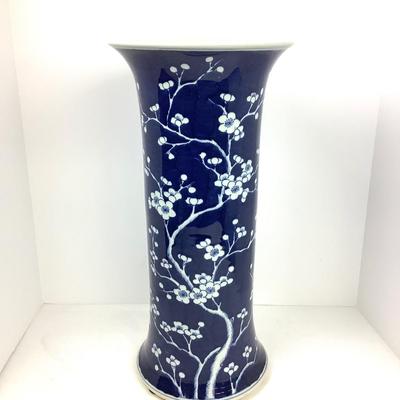 1483 Blue & White Cherry Blossom Umbrella Stand