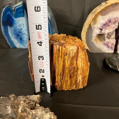 Lot of 11 Crystal Specimens incl. Amethyst Petrified Wood Quartz and More!