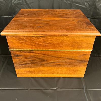 Beautiful Vintage Natural Wood Sterling Flatware Storage Box