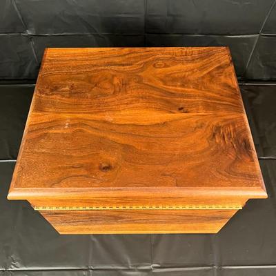 Beautiful Vintage Natural Wood Sterling Flatware Storage Box