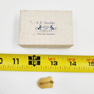 VINTAGE GOLD FILLED HOLTON KANSAS MUSIC PIN