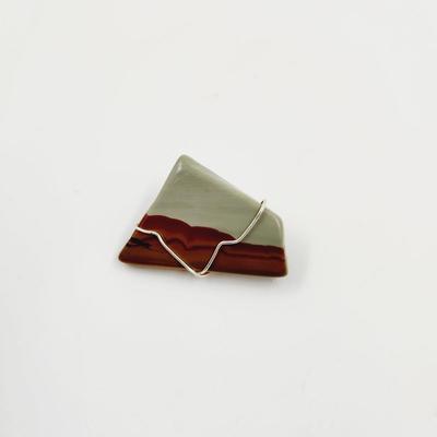 HAND PAINTED WIRE WRAPPED SCENIC PIN