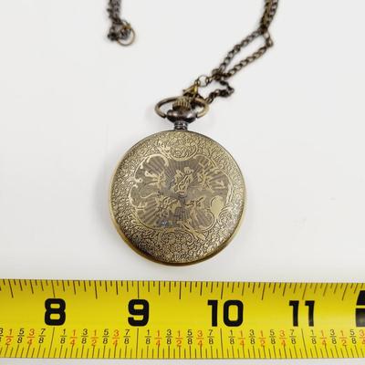 ANTIQUED FINISH PROUD TO BE A FARMER POCKET WATCH