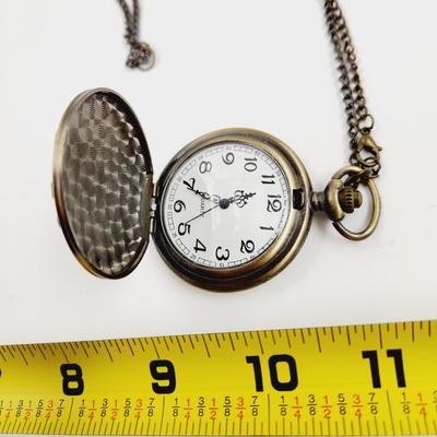 ANTIQUED FINISH PROUD TO BE A FARMER POCKET WATCH
