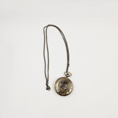 ANTIQUED FINISH PROUD TO BE A FARMER POCKET WATCH