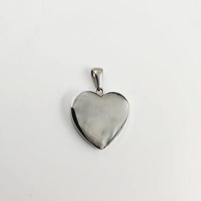 FUN LOOSE CHARM LOCKET STYLE PENDANT SILVER TONED