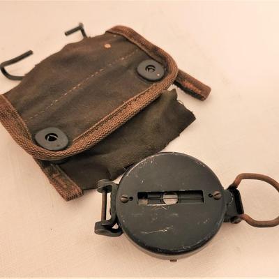 Lot #64  Vintage Compass with Case