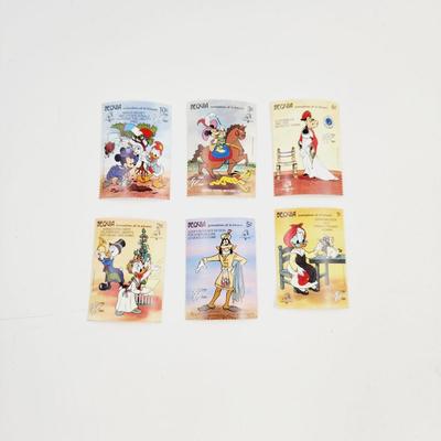 DINEYS CHARACTERS BEQUIA 6 PC STAMPS