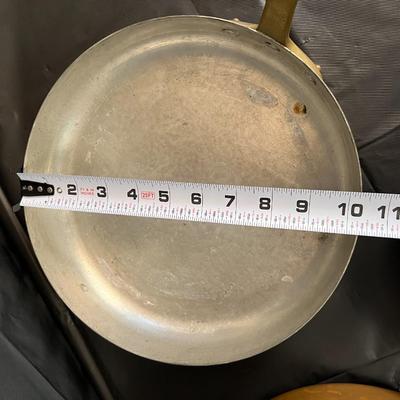 Lot of 3 Copper Pans with Brass Handles Made in France