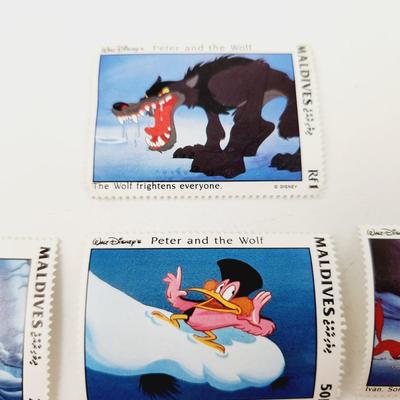 DISNEY PETER & THE WOLF 6 PC STAMPS