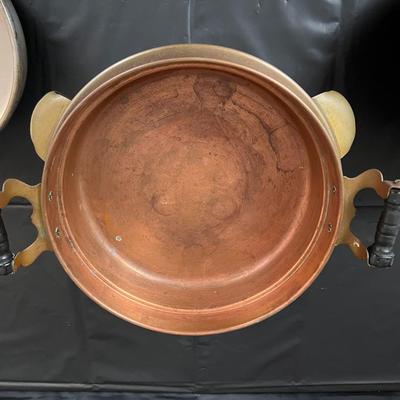 Vintage Copper Warmer Chafing Dish with Stamp
