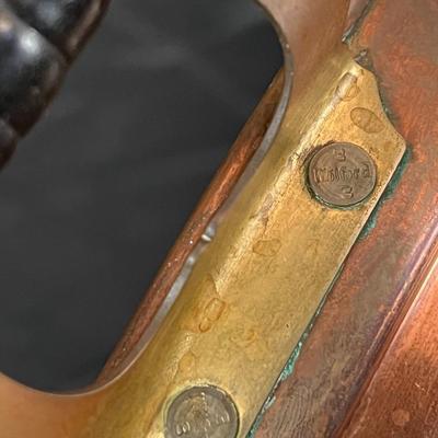 Vintage Copper Warmer Chafing Dish with Stamp