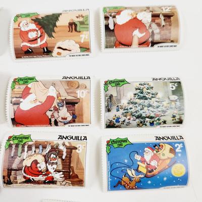 DISNEY CHARACTERS CHRISTMAS THEME 19 PC STAMPS