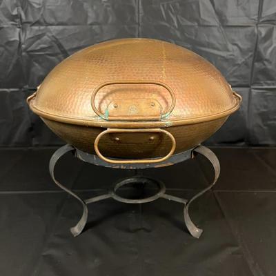 Vintage Hammered Copper Cataplana Tapiol Made in Portugal