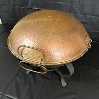 Vintage Hammered Copper Cataplana Tapiol Made in Portugal