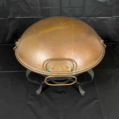 Vintage Hammered Copper Cataplana Tapiol Made in Portugal