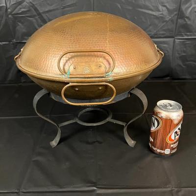 Vintage Hammered Copper Cataplana Tapiol Made in Portugal