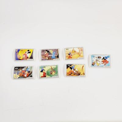 DISNEYs THE SORCERERS APPRENTICE  MONGOLIA 7 PC STAMPS
