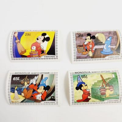 DISNEYs THE SORCERERS APPRENTICE  MONGOLIA 7 PC STAMPS
