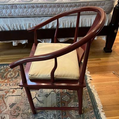 Pair of Baker Furniture Co North Carolina Wood Armchairs