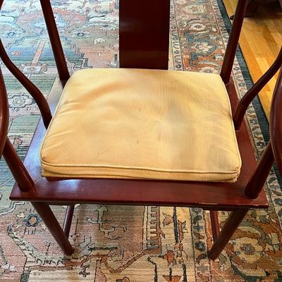 Pair of Baker Furniture Co North Carolina Wood Armchairs