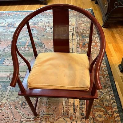 Pair of Baker Furniture Co North Carolina Wood Armchairs