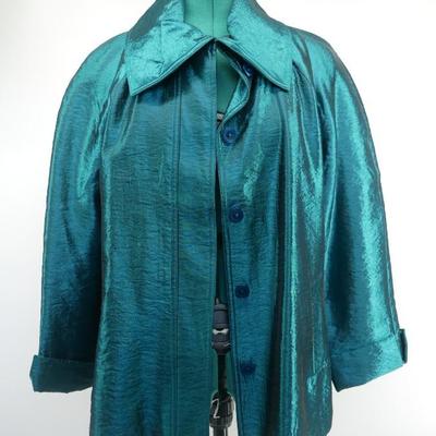 Turquoise Chico's Coat S