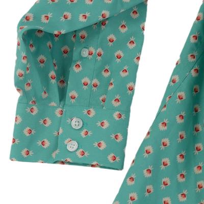 Land's End Turquoise Patterned Shirt 22W
