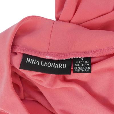 Nina Leonard Pink Dress S