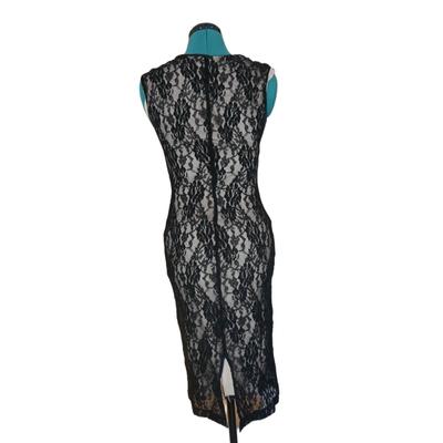 Vintage Style Lace Bodycon Dress M