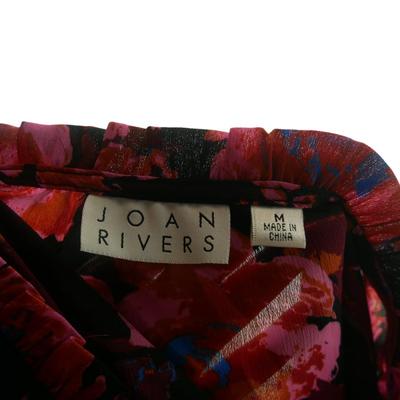 Joan Rivers Flower Blouse M