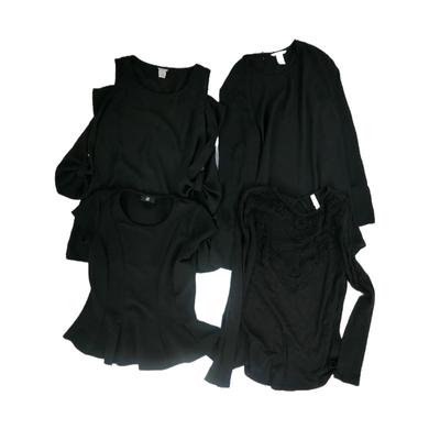 4 pcs Black Tops M